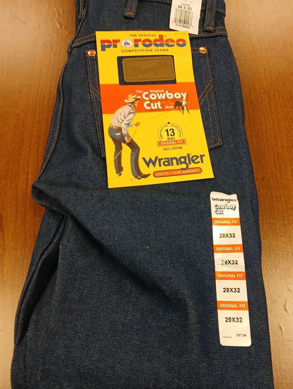 Wrangler 13 MWZ Origin Fit Jeans - Dark Blue Denim 29 X 32